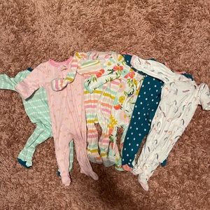 6 piece white cloud sleeper set